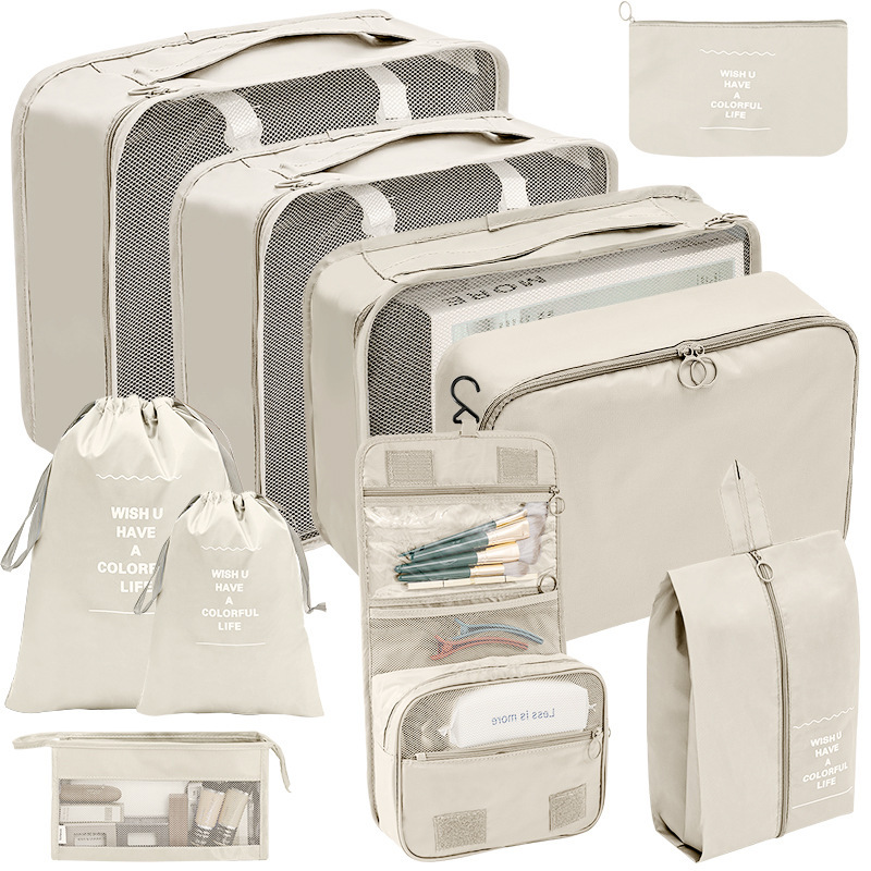 JUSTOP clothing storage bags foldable packing cubes set for travel organizer