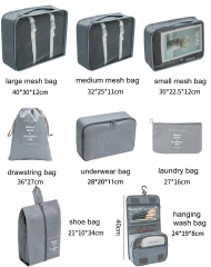 JUSTOP high quality storage bags for luggage storage bags clothes organizer