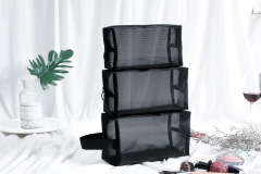 JUSTOP clear makeup bag nylon travel cosmetic bag canvas cosmetic bag