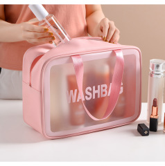 JUSTOP custom logo cosmetic bags for women design zipper cosmetic personalized black makeup bag