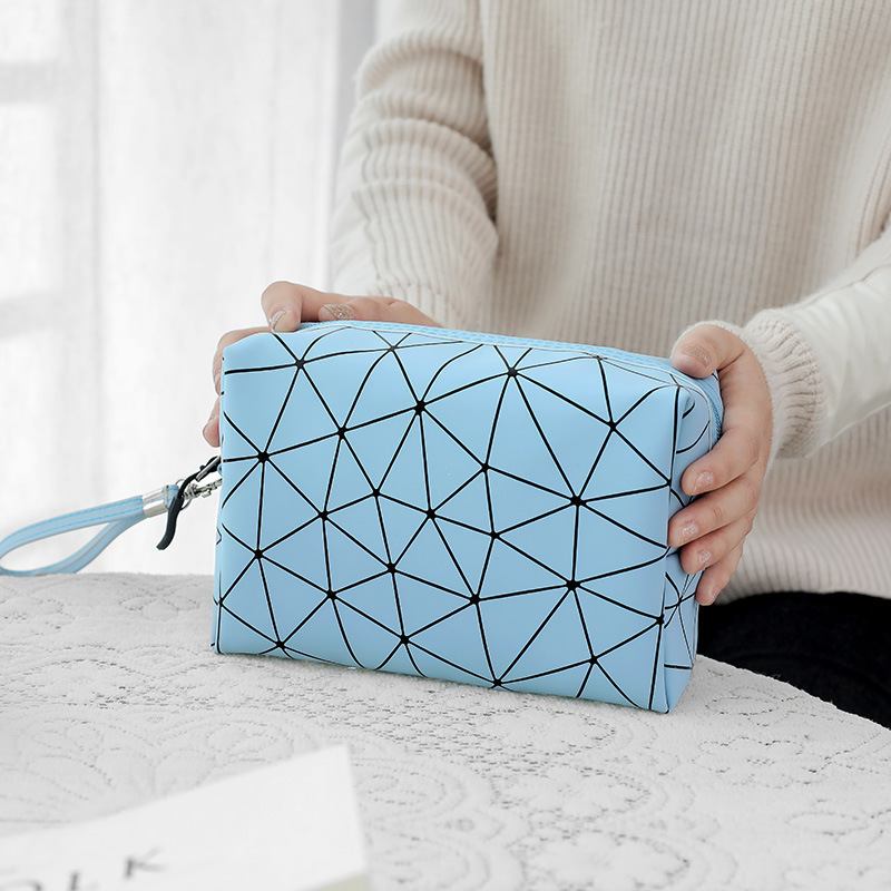 JUSTOP wholesale custom logo cosmetic bag pvc cosmetic bag organizer leather zipper makeup bag