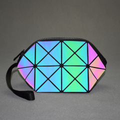 JUSTOP hot selling travel women's Luminous cosmetic bag organizer small luxury cosmetic packaging bag