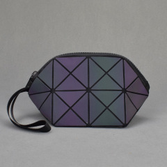 JUSTOP hot selling travel women's Luminous cosmetic bag organizer small luxury cosmetic packaging bag