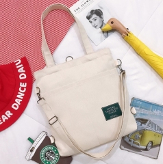 JUSTOP new style canvas tote bag  women's canvas bags women's  shopping bags with logo daily life canvas makeup bag  reusable shopping bag