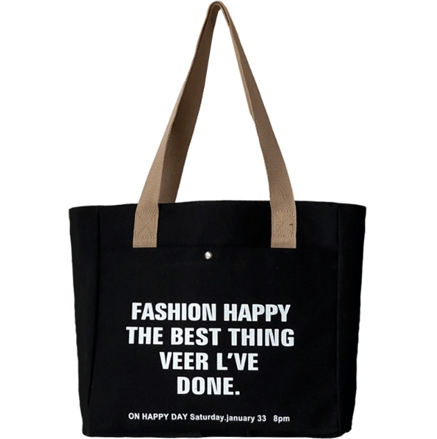 JUSTOP environmental protection women's tote bags wholesale reusable shopping bag canvas bag with pocket and zipper waterproof blank canvas tote bags