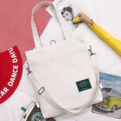 JUSTOP new style canvas tote bag  women's canvas bags women's  shopping bags with logo daily life canvas makeup bag  reusable shopping bag