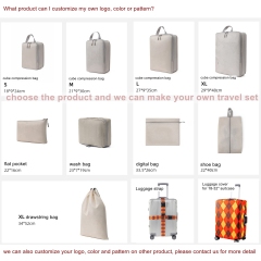 JUSTOP wholesale high quality compression packing cubes  for travel uitcases  custom packing cube hang packing cubes travel organizer luggage packing cubes