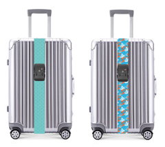 JUSTOP luggage straps for suitcases luggage belt design nylon luggage belt with code buckle