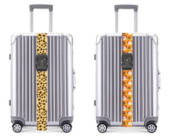 JUSTOP luggage straps for suitcases luggage belt design nylon luggage belt with code buckle