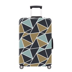 JUSTOP Cover for Suitcase – Silicone Geometric Shape Patterns