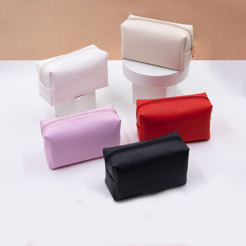 JUSTOP cosmetic bag waterproof customized logo pink cosmetic zipper bag