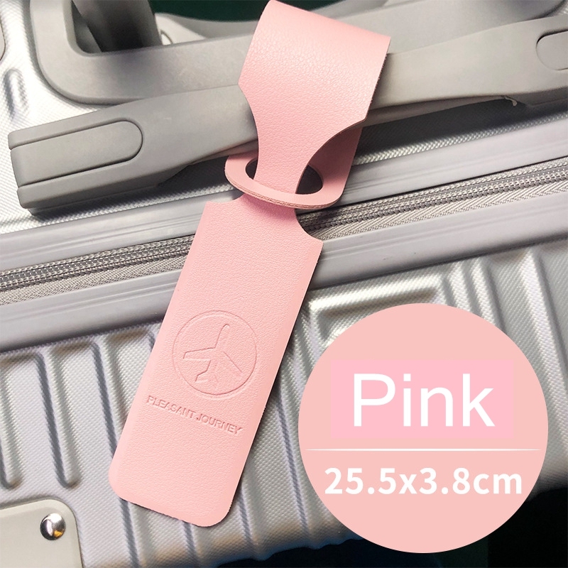 Wholesale PU Travel Luggage Tag Custom Logo Leather High Quality Luggage Tag with Name ID Card