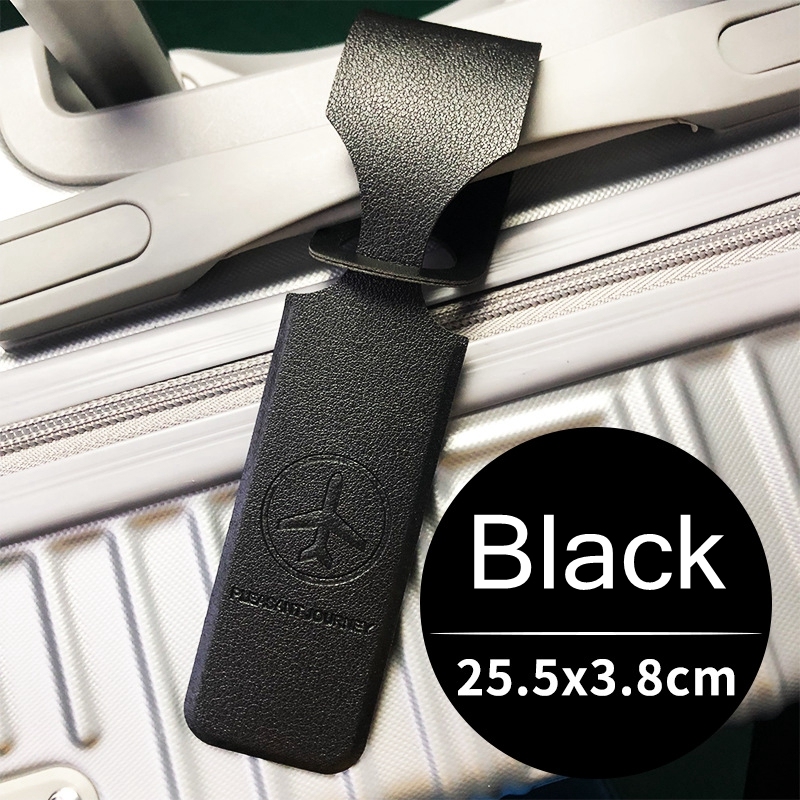Wholesale PU Travel Luggage Tag Custom Logo Leather High Quality Luggage Tag with Name ID Card