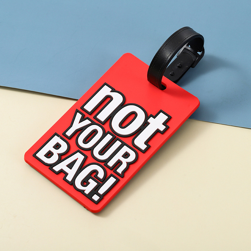 JUSTOP Hot Sell Wholesale Travel Luggage Tag Sublimation Suitcase Tag Custom Soft PVC Leather Luggage Tags