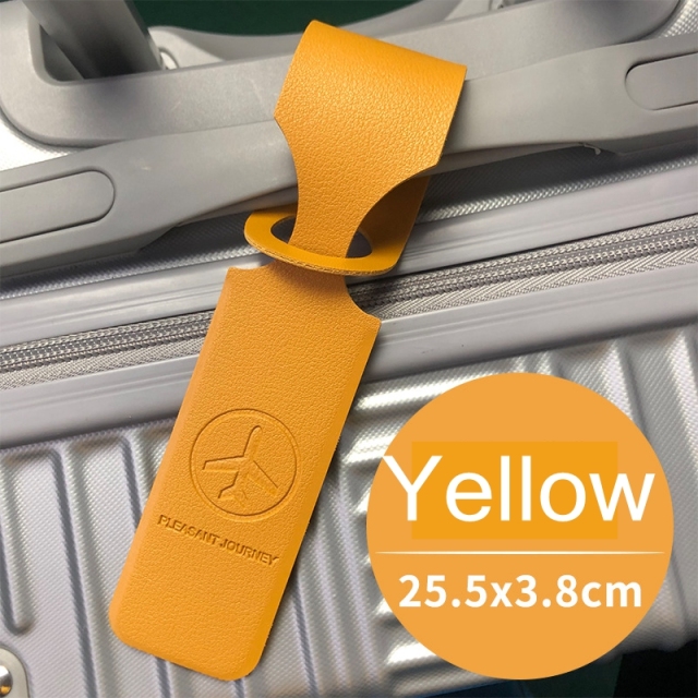 Wholesale PU Travel Luggage Tag Custom Logo Leather High Quality Luggage Tag with Name ID Card