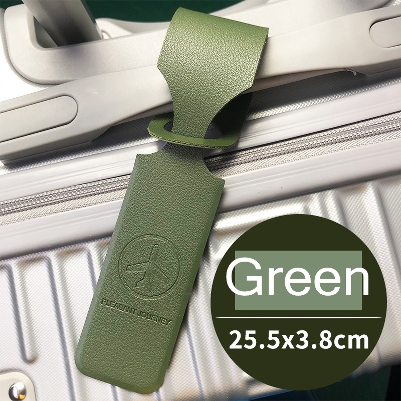 Wholesale PU Travel Luggage Tag Custom Logo Leather High Quality Luggage Tag with Name ID Card