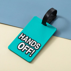 JUSTOP Hot Sell Wholesale Travel Luggage Tag Sublimation Suitcase Tag Custom Soft PVC Leather Luggage Tags