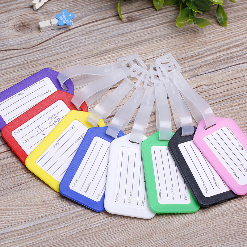 JUSTOP Manufacturer Waterproof Custom Logo Personalized  Sublimation Suitcase Tag Custom Blank Luggage Tag