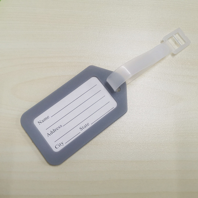 JUSTOP Manufacturer Waterproof Custom Logo Personalized  Sublimation Suitcase Tag Custom Blank Luggage Tag