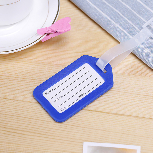 JUSTOP Manufacturer Waterproof Custom Logo Personalized  Sublimation Suitcase Tag Custom Blank Luggage Tag