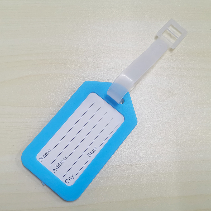 JUSTOP Manufacturer Waterproof Custom Logo Personalized  Sublimation Suitcase Tag Custom Blank Luggage Tag