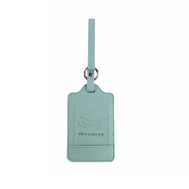 JUSTOP Wholesale Customized Waterproof  Leather Luggage Tags Personalized  Pvc Faux Sublimation Baggage LuggageTag