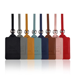 JUSTOP Wholesale Customized Waterproof  Leather Luggage Tags Personalized  Pvc Faux Sublimation Baggage LuggageTag
