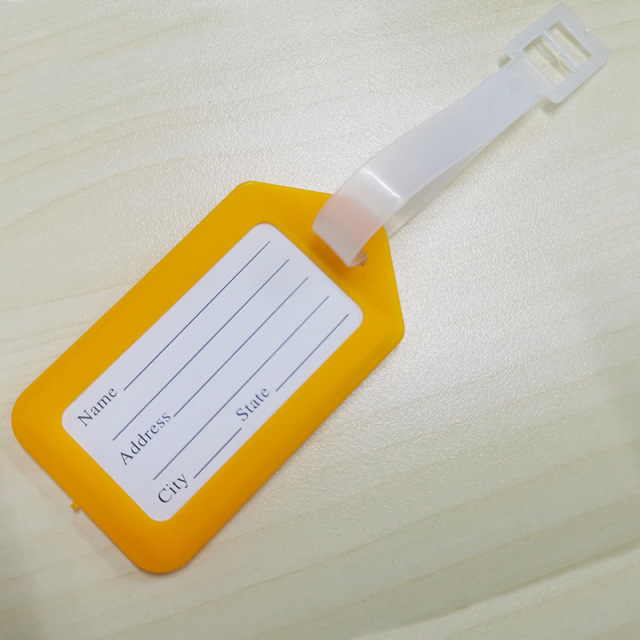 JUSTOP Manufacturer Waterproof Custom Logo Personalized  Sublimation Suitcase Tag Custom Blank Luggage Tag