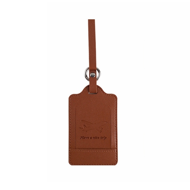 JUSTOP Wholesale Customized Waterproof  Leather Luggage Tags Personalized  Pvc Faux Sublimation Baggage LuggageTag