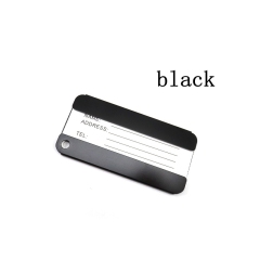 JUSTOP Best Selling Durable Custom Blank Aluminum Luggage Tags Engraved Personalized  Metal Luggage Tag Strap Loop