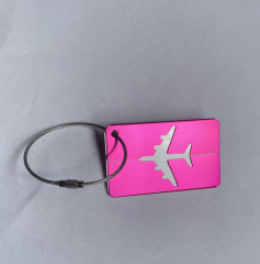 JUSTOP 2024 Fashionable Custom Alloy Luggage Tags Personalized  With Name ID Card Stainless Steel Loop Luggage Tag