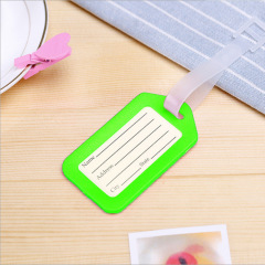 JUSTOP Manufacturer Waterproof Custom Logo Personalized  Sublimation Suitcase Tag Custom Blank Luggage Tag