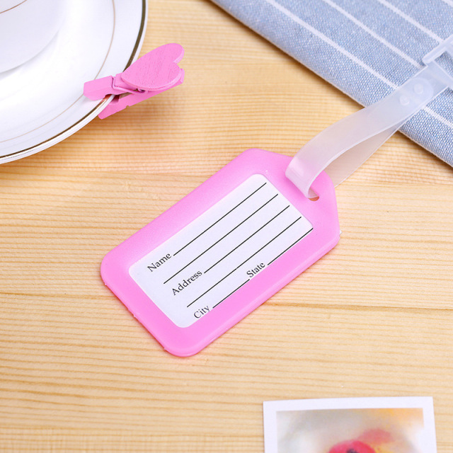 JUSTOP Manufacturer Waterproof Custom Logo Personalized  Sublimation Suitcase Tag Custom Blank Luggage Tag