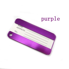 JUSTOP Best Selling Durable Custom Blank Aluminum Luggage Tags Engraved Personalized  Metal Luggage Tag Strap Loop