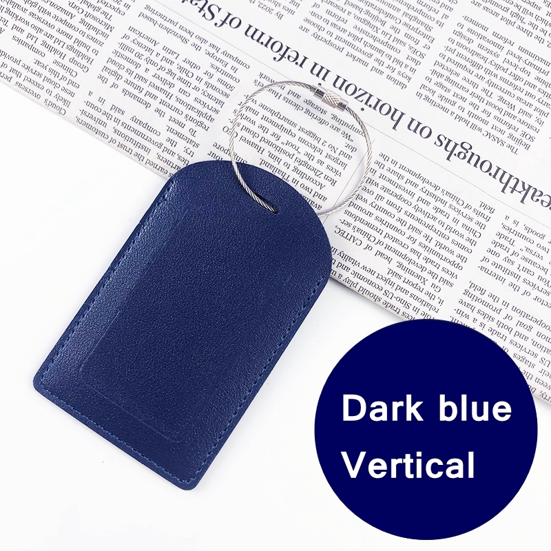 JUSTOP New Design Personalized Sublimation Luggage Tag Holder Leather Travel Luggage Tags  Custom Logo Luggage Tags