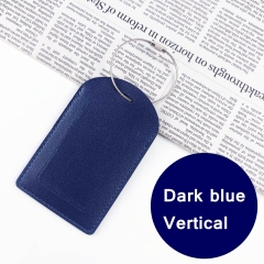 JUSTOP New Design Personalized Sublimation Luggage Tag Holder Leather Travel Luggage Tags  Custom Logo Luggage Tags