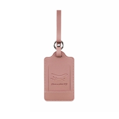 JUSTOP Wholesale Customized Waterproof  Leather Luggage Tags Personalized  Pvc Faux Sublimation Baggage LuggageTag