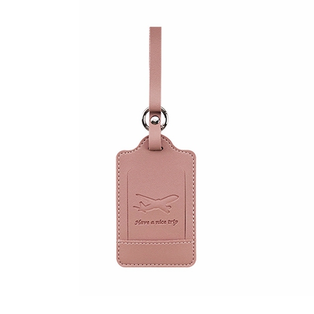 JUSTOP Wholesale Customized Waterproof  Leather Luggage Tags Personalized  Pvc Faux Sublimation Baggage LuggageTag
