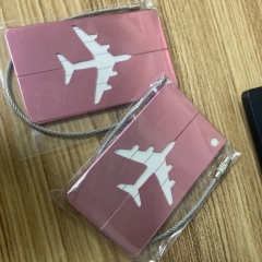 JUSTOP 2024 Fashionable Custom Alloy Luggage Tags Personalized  With Name ID Card Stainless Steel Loop Luggage Tag