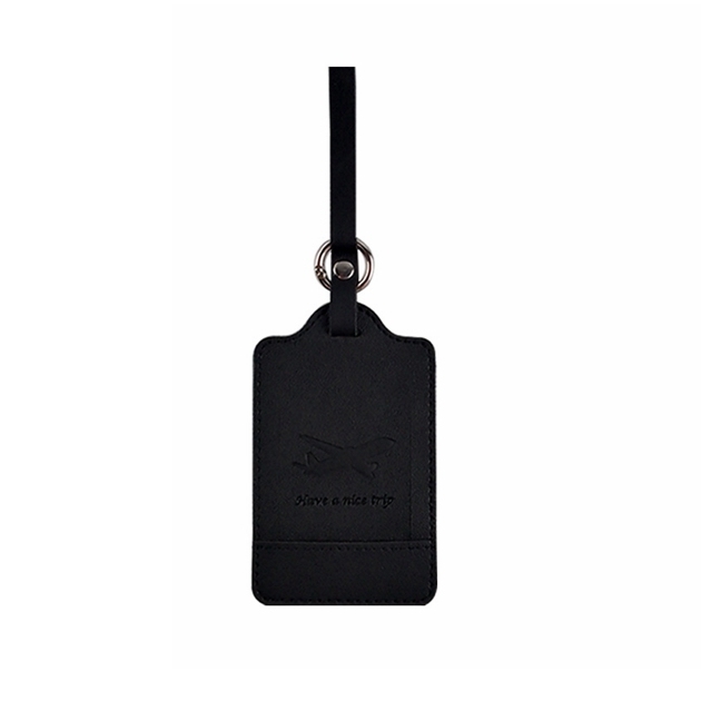 JUSTOP Wholesale Customized Waterproof  Leather Luggage Tags Personalized  Pvc Faux Sublimation Baggage LuggageTag
