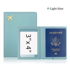 JUSTOP High Quality Custom Passport Holder Leather ID Card Wallets Family Travel Wallet Passport Holder