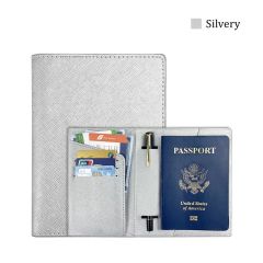JUSTOP Fast Delivery Wholesale Luxury Design LOGO Passport Holder Sublimation  Leather Wallets Travel Wallet Passport Holder