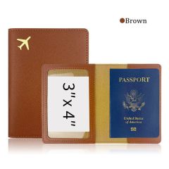 JUSTOP High Quality Custom Passport Holder Leather ID Card Wallets Family Travel Wallet Passport Holder