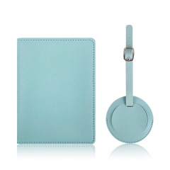 JUSTOP Fast Delivery Leather Passport Holder Cover Customize Logo Travel Set Passport Holder Wallets