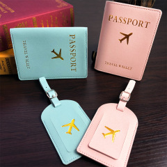 JUSTOP High Quality Factory Price Leather Passport Holder Travel Customize Logo Travel Set Passport Holder Wallets