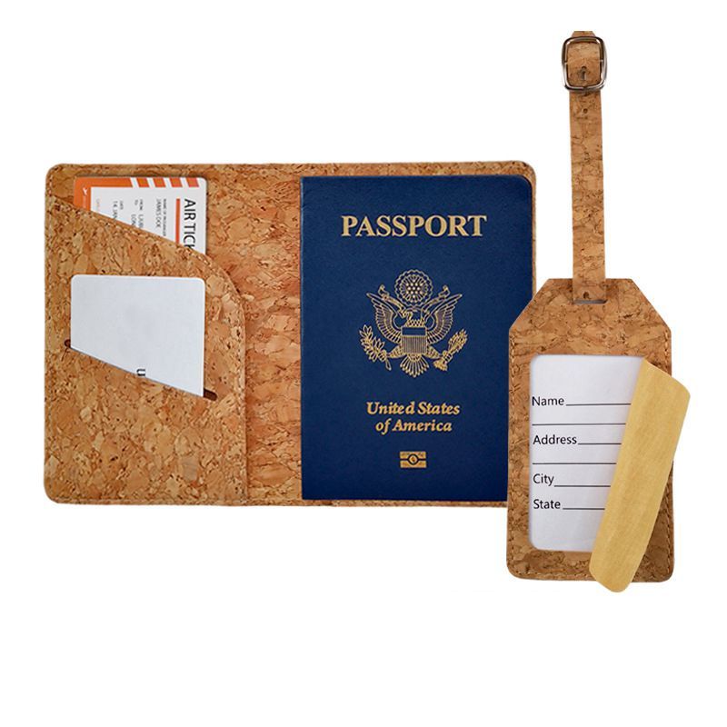 JUSTOP hot selling high quality custom logo passport holder  luxury travel set passport holder wallets personalized passport holder