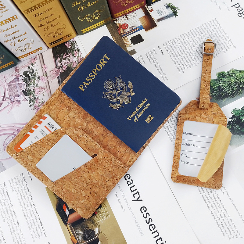 JUSTOP hot selling high quality custom logo passport holder  luxury travel set passport holder wallets personalized passport holder