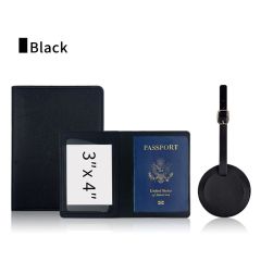JUSTOP Fast Delivery Leather Passport Holder Cover Customize Logo Travel Set Passport Holder Wallets