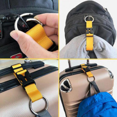 JUSTOP Travel Luggage Strap Belt Custom Backpack Hooks Accessories Nylon Belt for Suitcase