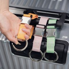 JUSTOP Personalized Adjustable Luggage Strap Buckle Suitcase Belt Luggage Strap with Ring